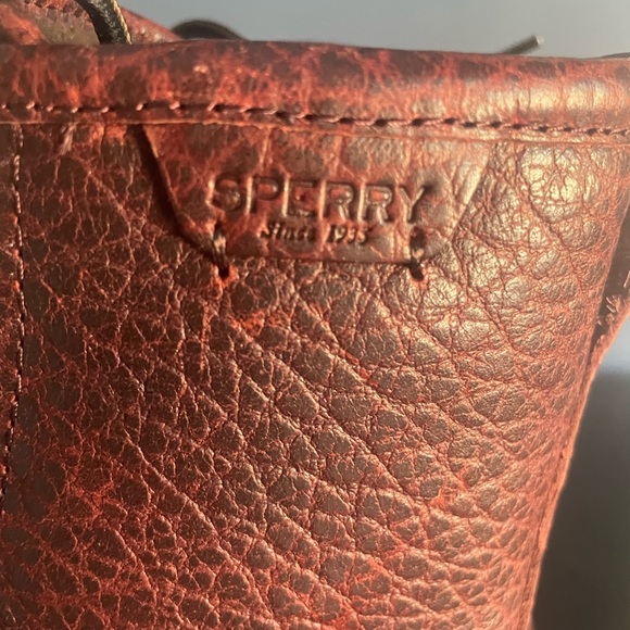 Sperry Saltwater Black/Amaretto Duck Boots Leather Waterproof STS23704 Men's 11 - Picture 5 of 6